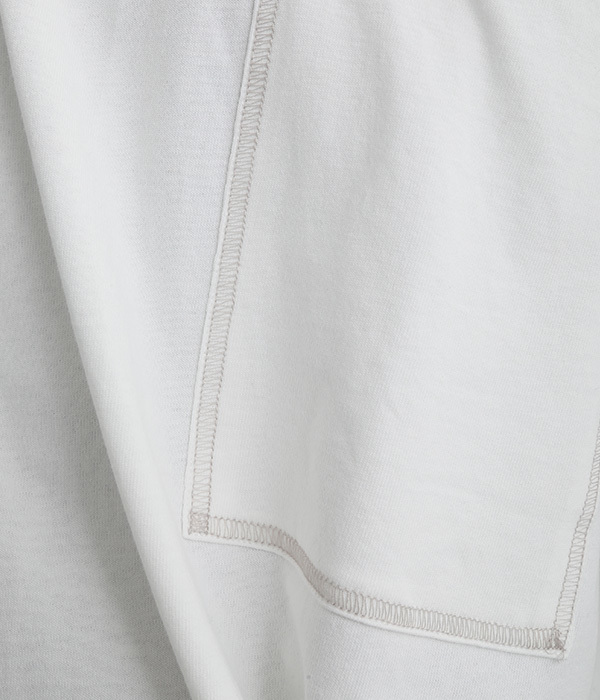空紡糸天竺BIGポケット付きTシャツ(A・ホワイト)