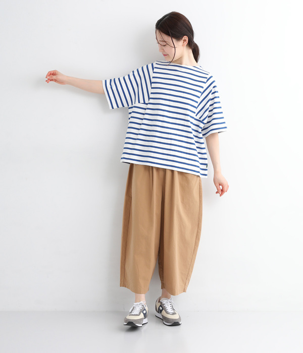 ライトヘビー天竺 ワイドTシャツ(B・ブルーボーダー)
