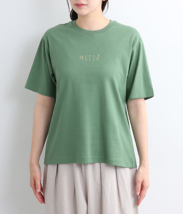 ロゴ刺繍Tシャツ(B・グリーン)