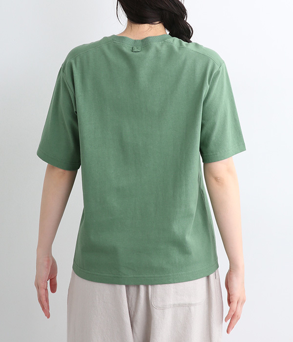 ロゴ刺繍Tシャツ(B・グリーン)