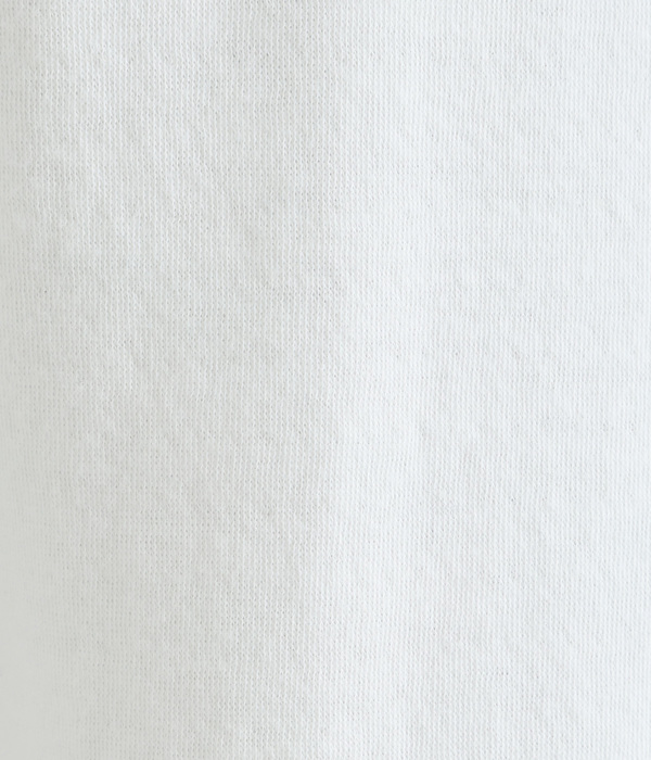 コットン接結天竺 クルーネック長袖Tシャツ(A・オフホワイト)