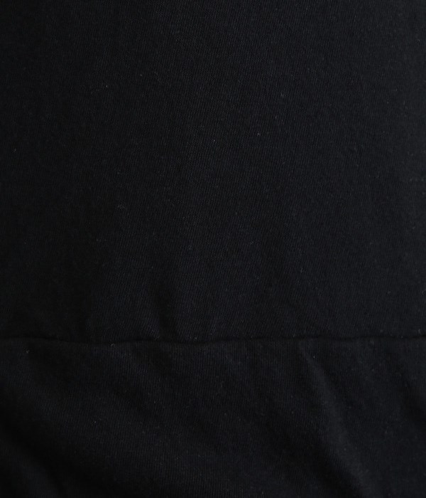 ラフィーガーゼクルーネックTシャツ(F・ブラック)