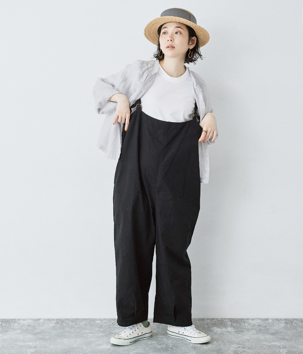 天竺太バインダー丸首Tシャツ(ホワイト)