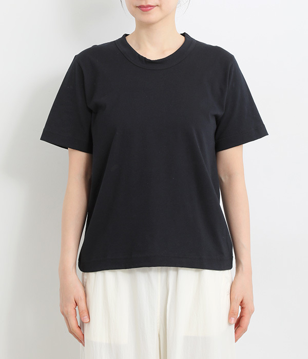 天竺太バインダー丸首Tシャツ(B・ダークネイビー)