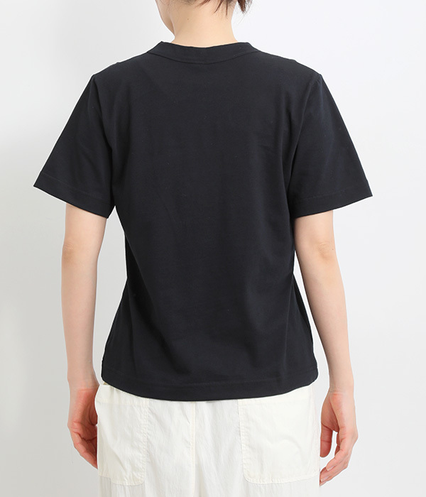 天竺太バインダー丸首Tシャツ(B・ダークネイビー)