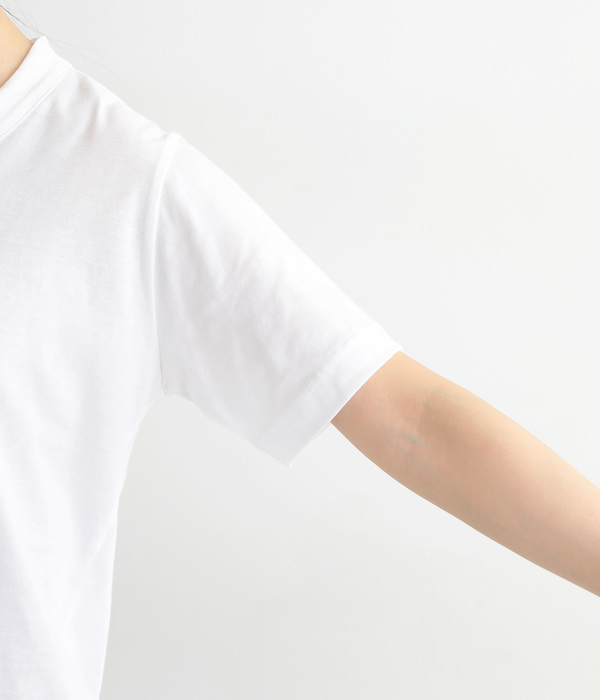 天竺太バインダー丸首Tシャツ(B・ダークネイビー)