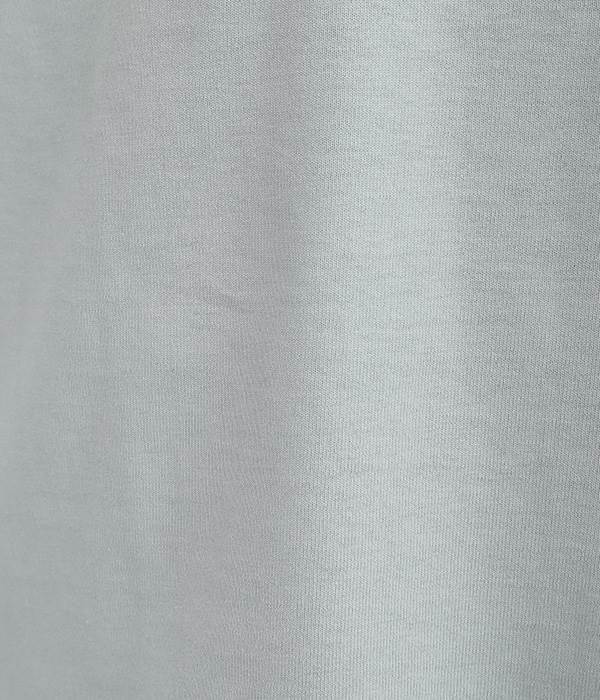デラヴェジャージー　チビスリットクルーネック半袖Tシャツ(B・ペールブルー)