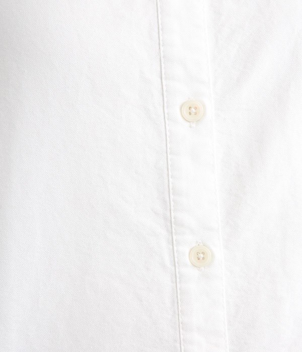 コットンオックスバンドカラーシャツ(A・オフホワイト)