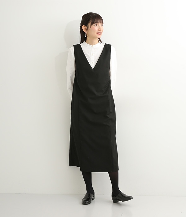 サージジャンパースカート(C・ブラック)