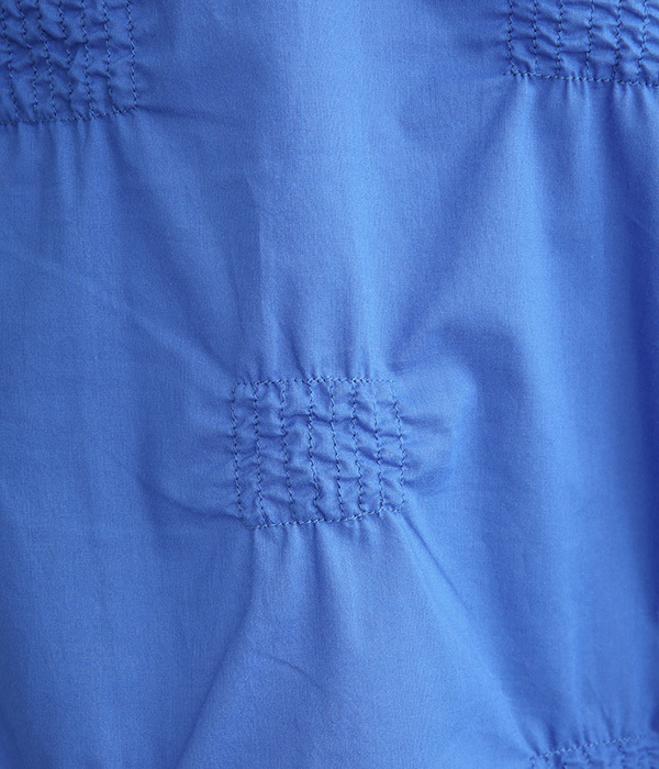 ランダムシャーリング刺繍　ワイドプルオーバー(B・ブルー)