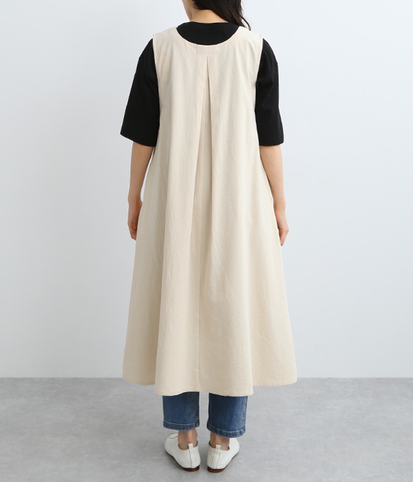 コットン平織りジャンパースカート(A・キナリ)