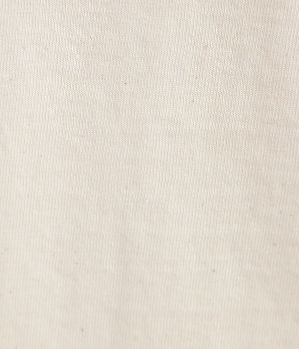 ムラ糸ラグラン7分袖Tシャツ(B・キナリ)
