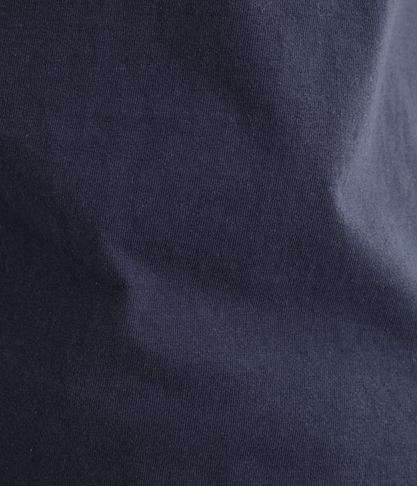 ムラ糸ラグラン7分袖Tシャツ(F・ネイビー)