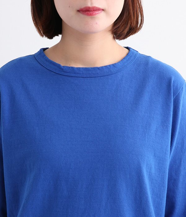 ムラ糸天竺5分袖Tシャツ(E・ロイヤルブルー)