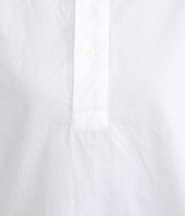 コットンローントリプルウォッシュシャツ(A・ホワイト)