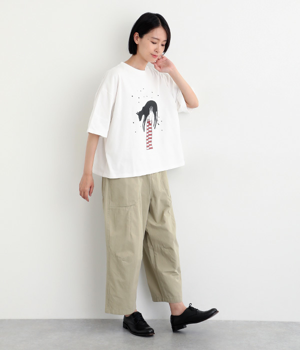 コットンツイルオウヴァムパンツ(A・ベージュ)