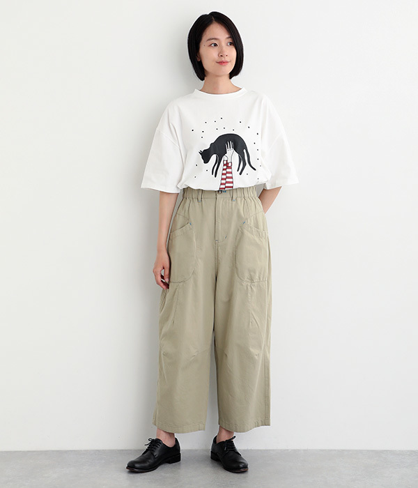 コットンツイルオウヴァムパンツ(A・ベージュ)