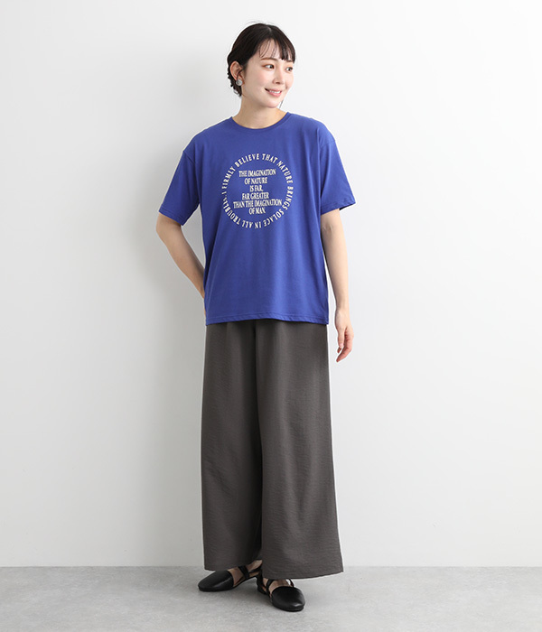 バイオ天竺円ロゴTシャツ(A・オフホワイト)