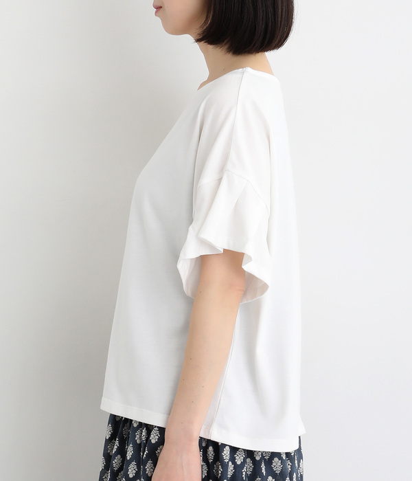 TC天竺タックスリーブＴシャツ(ホワイト)