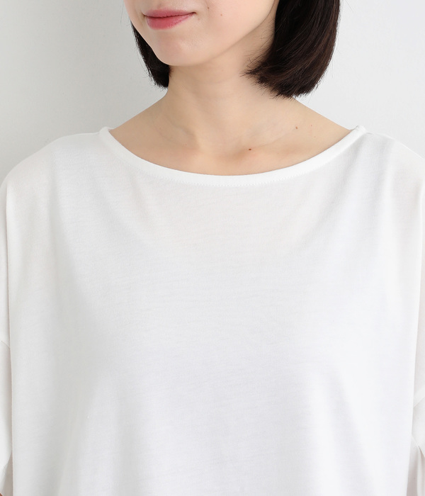 TC天竺タックスリーブＴシャツ(ホワイト)