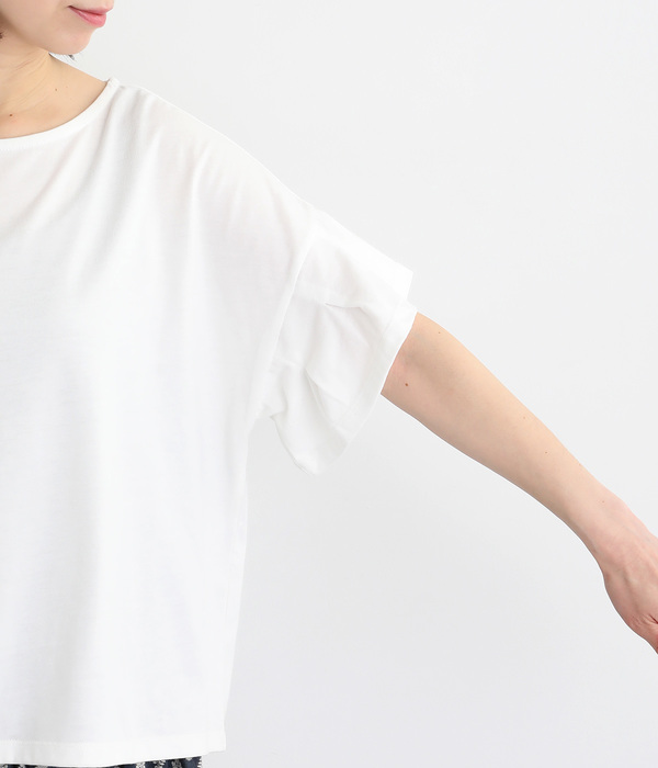 TC天竺タックスリーブＴシャツ(ホワイト)