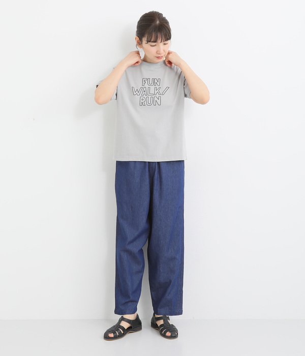 5.5ozデニム ピンタックパンツ(B・ネイビーデニム)