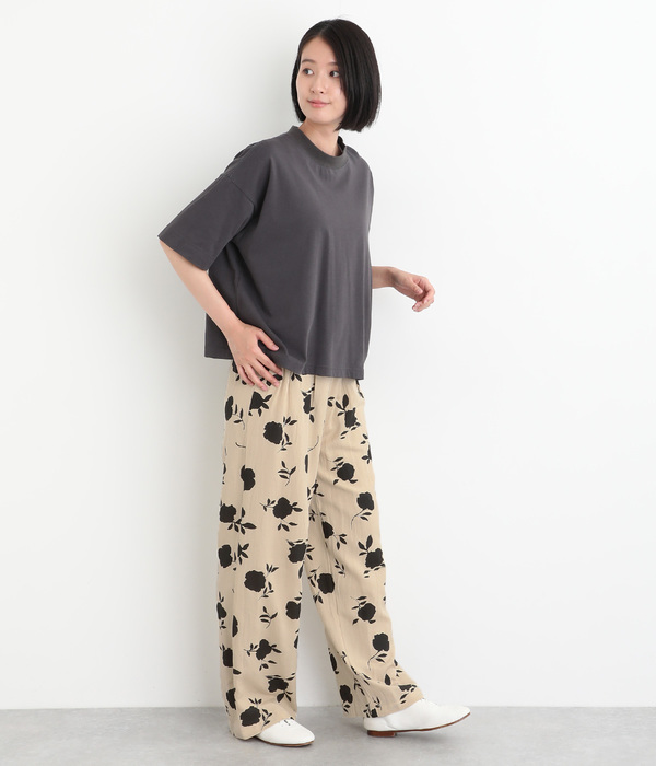 リネンレーヨンタックパンツ(A・ベージュ)