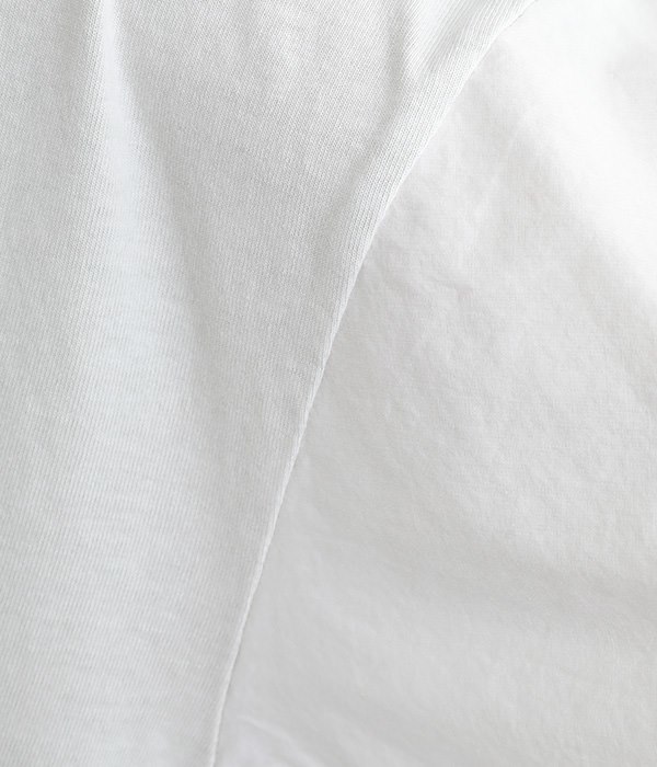 16OE天竺編みピグメント袖ねじりデザインプルオーバー(A・ライトグレー)