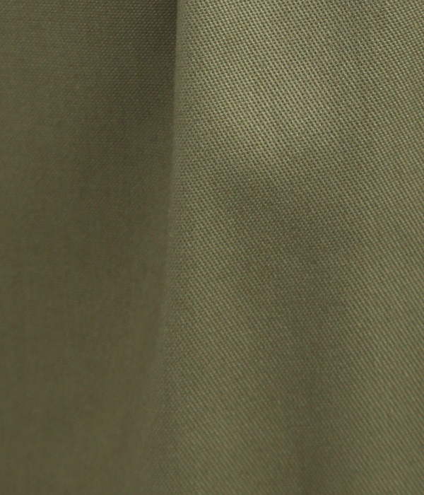 ストレッチツイル裾タックサーカスパンツ(B・カーキ)