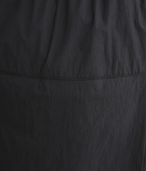 コットンナイロン　サイドポケットスカート(C・ブラック)