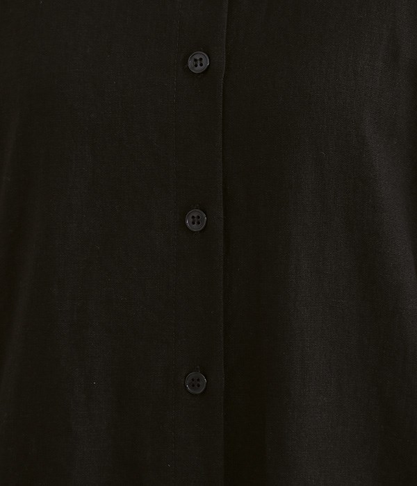 リネンレーヨンバイオタックシャツ(C・ブラック)