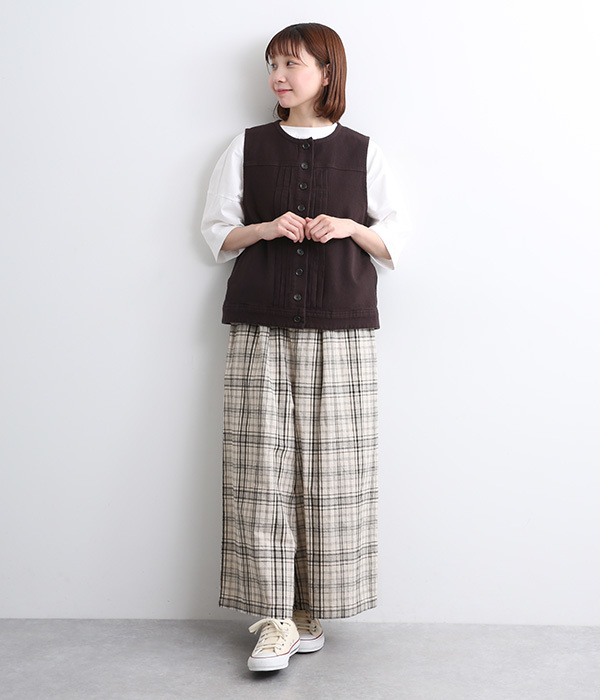涼しい最高パンツ／テーパードパンツ／ウォッシャブル／NON IRON