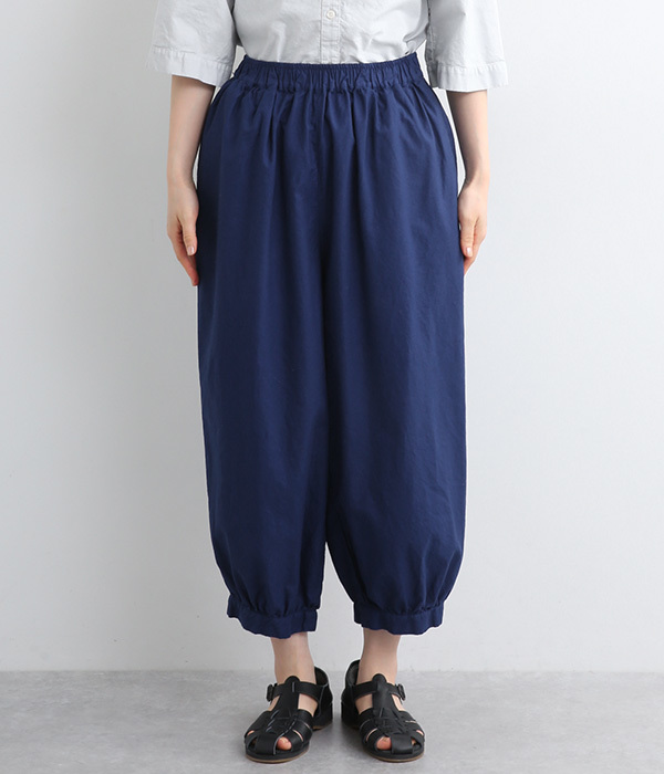 オックス日本製品染タックパンツ(B・ディープブルー)