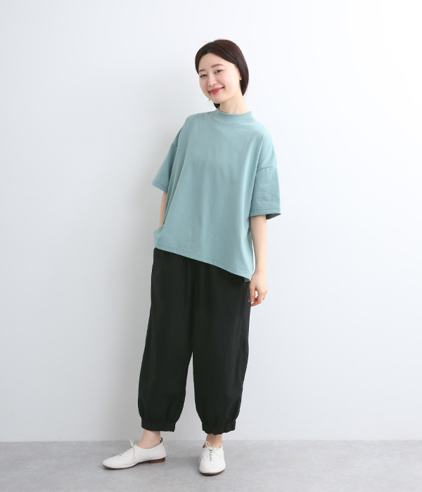 オックス日本製品染タックパンツ(C・ブラック)