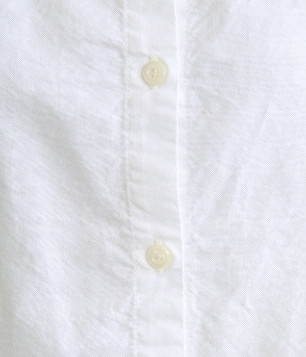 オックス日本製品染　2WAYボリューム袖プルオーバー(A・ホワイト)