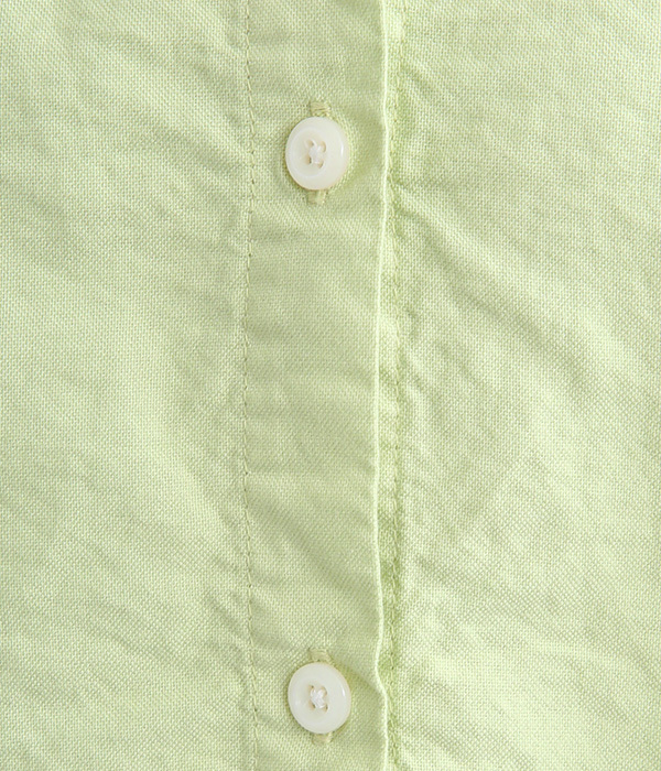 オックス日本製品染　2WAYボリューム袖プルオーバー(C・グラスグリーン)