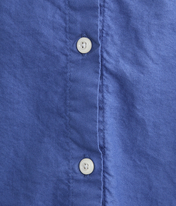 オックス日本製品染　2WAYボリューム袖プルオーバー(D・ブルー)