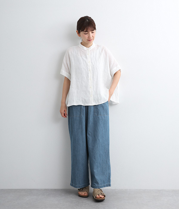 デニムワイドパンツ(A・ブルー)