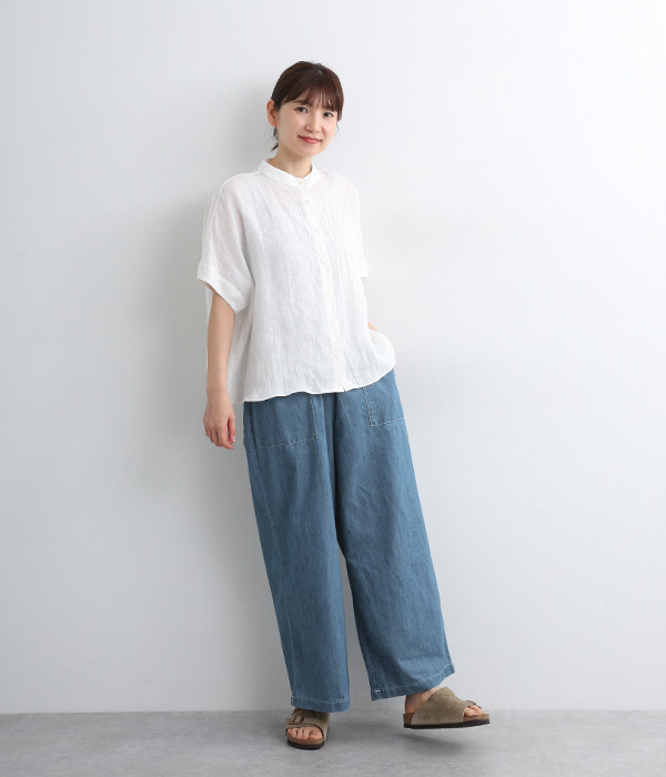 デニムワイドパンツ(A・ブルー)