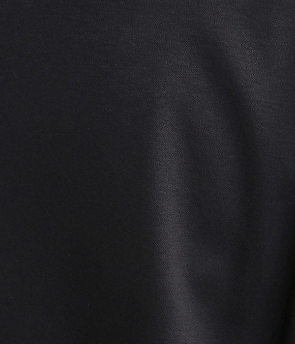 コットンスムースシルケットワイドTシャツ(C・ブラック)