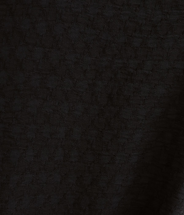 ジャカード裾タックプルオーバー(C・ブラック)