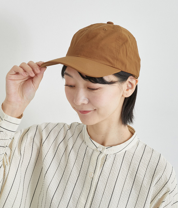 撥水冷感ネックカバー付き　キャップ(B・テラコッタ)