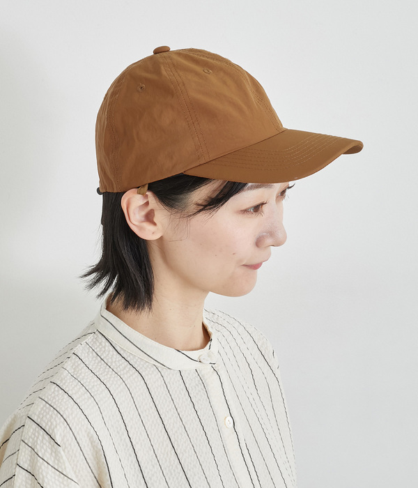 撥水冷感ネックカバー付き　キャップ(B・テラコッタ)