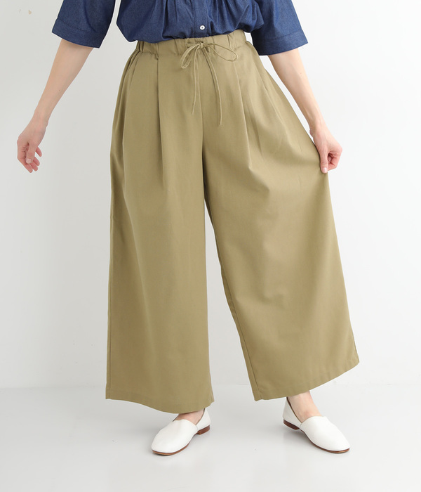 フレンチリネンイージーワイドパンツ(A・オフ)