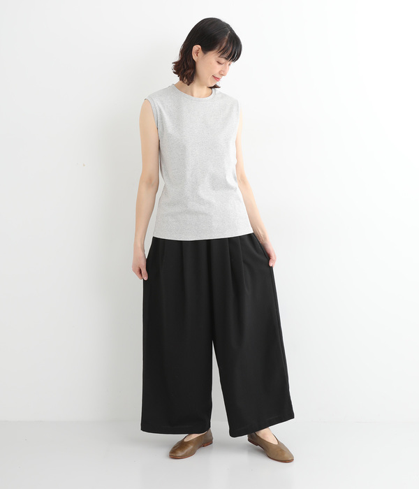 フレンチリネンイージーワイドパンツ(A・オフ)