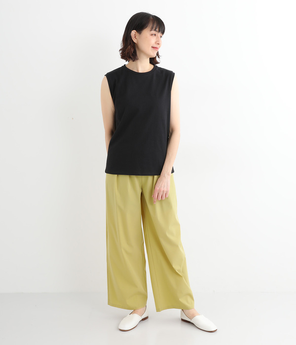 アイスタッチワイドストレートパンツ(C・イエロー)