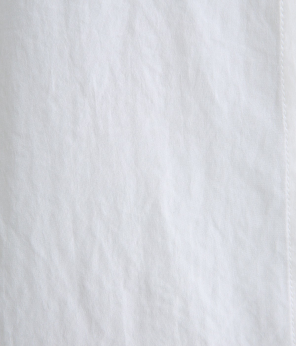 スパンローン気流染めフレンチスリーブシャツ(A・オフホワイト)