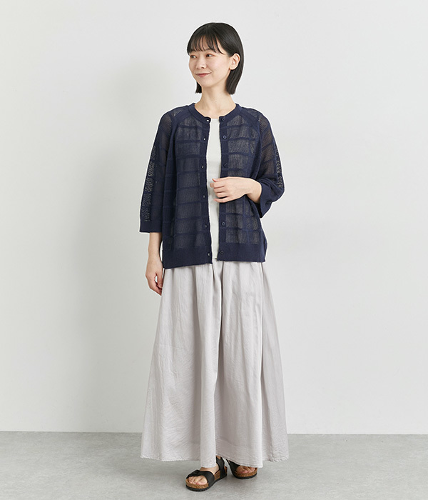 ビンテージワッシャーサテンスカート(B・ライトグレー)【新入荷