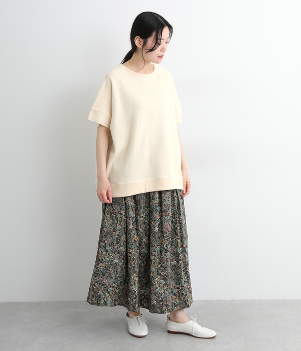 【UNDYED】コットンワッフルプルオーバー(B・グレー)
