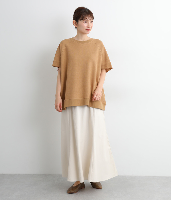 【UNDYED】コットンワッフルプルオーバー(C・キャメル)